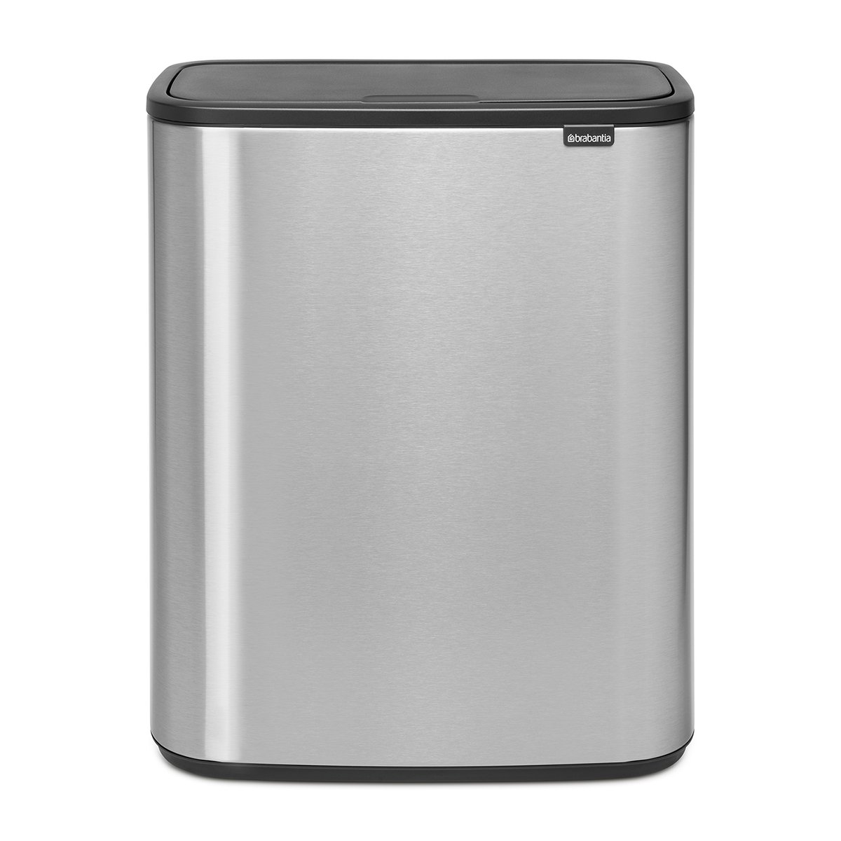 Brabantia Bo touch bin 2x30 L matte-brushed steel