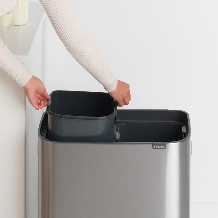 Bo touch bin 2x30 L - matte-brushed steel - Brabantia