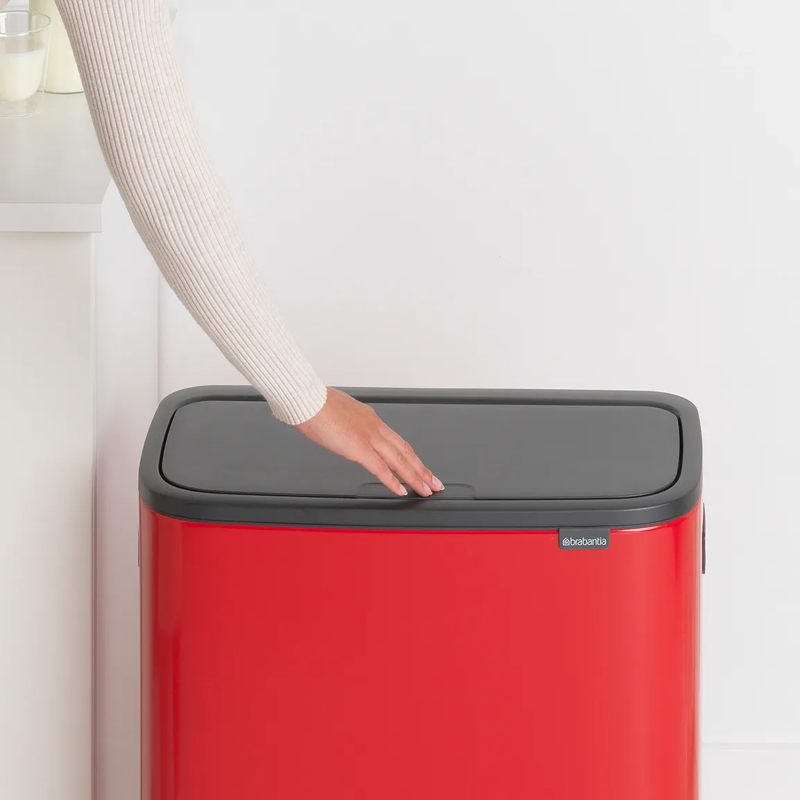 Bo touch bin 2x30 L, Passion red Brabantia
