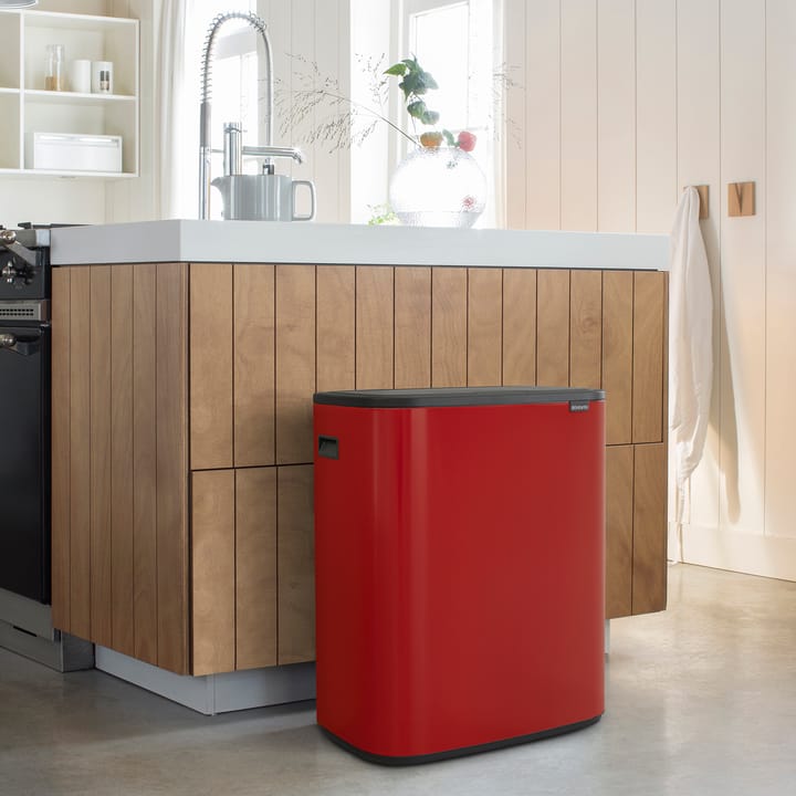 Bo touch bin 2x30 L, Passion red Brabantia