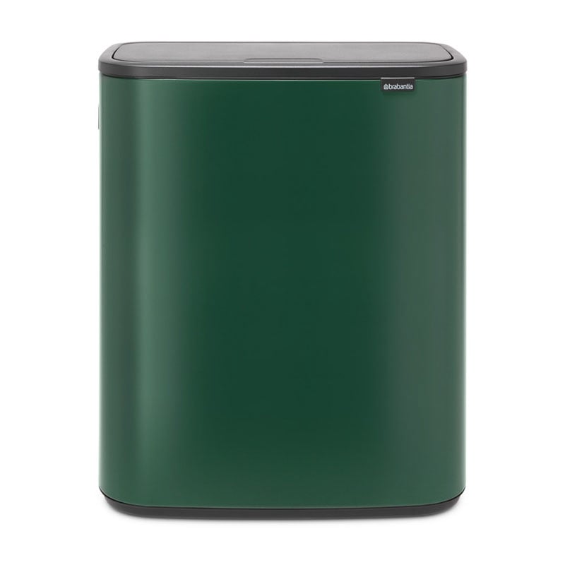 Brabantia Bo touch bin 2x30 L Pine green | Scandinavian Design | Waste paper baskets & bins | Green