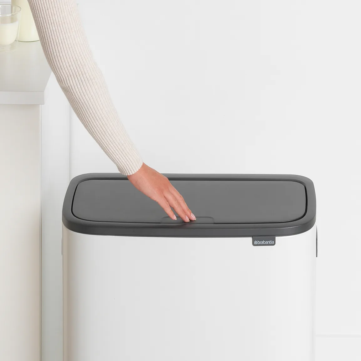 Bo touch bin 2x30 L, White Brabantia