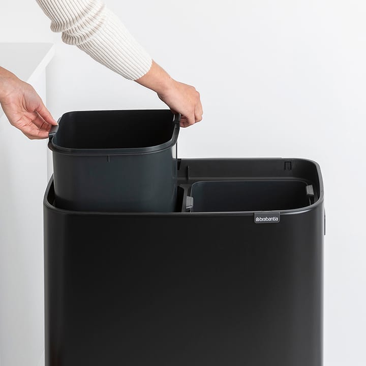 Bo touch bin high 2x30 L - matte black - Brabantia