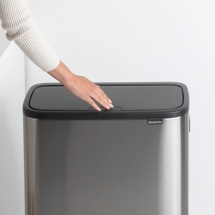 Bo touch bin high 2x30 L - matte-brushed steel - Brabantia