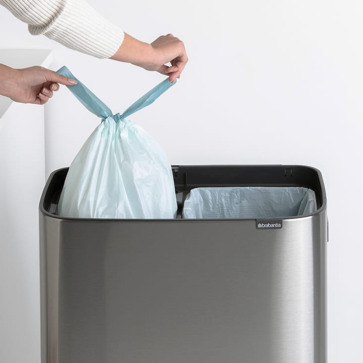 Bo touch bin high 2x30 L - matte-brushed steel - Brabantia