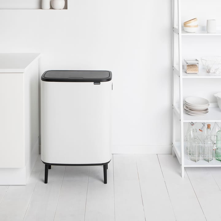 Bo touch bin high 2x30 L - White - Brabantia