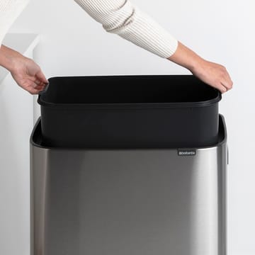 Bo touch bin high 60 L - Matte brushed steel - Brabantia