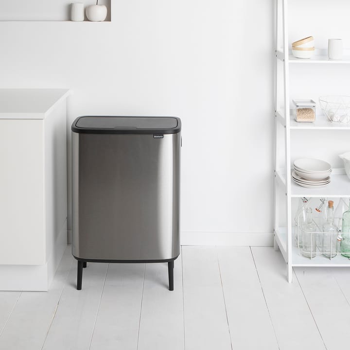 Bo touch bin high 60 L - Matte brushed steel - Brabantia