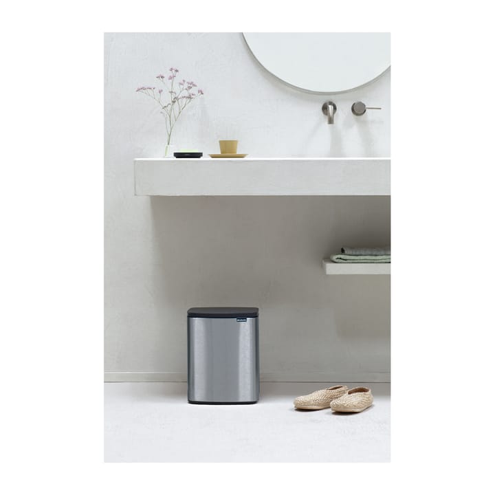 Bo waste bin 12 L, Brushed steel - matte Brabantia