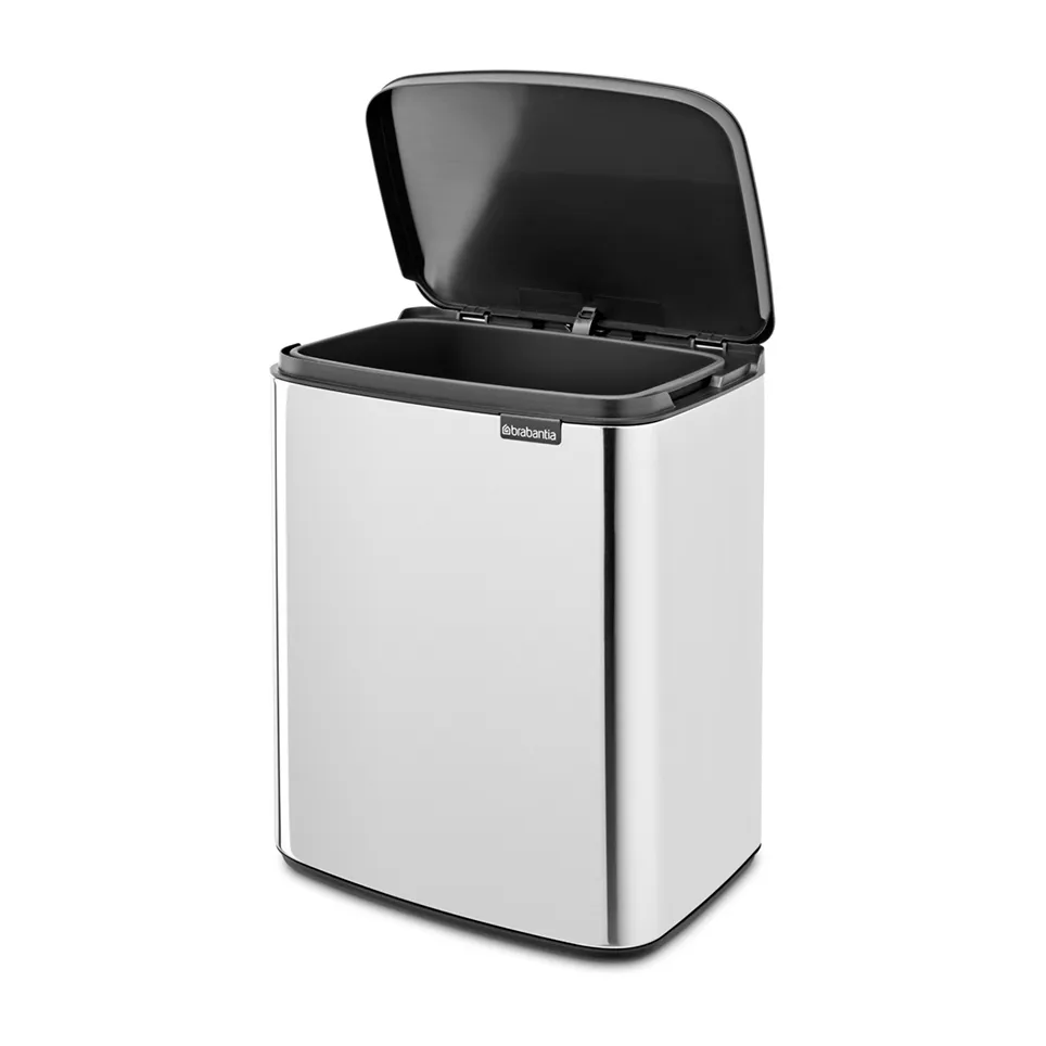 Bo waste bin 12 L, Brushed steel - shiny Brabantia