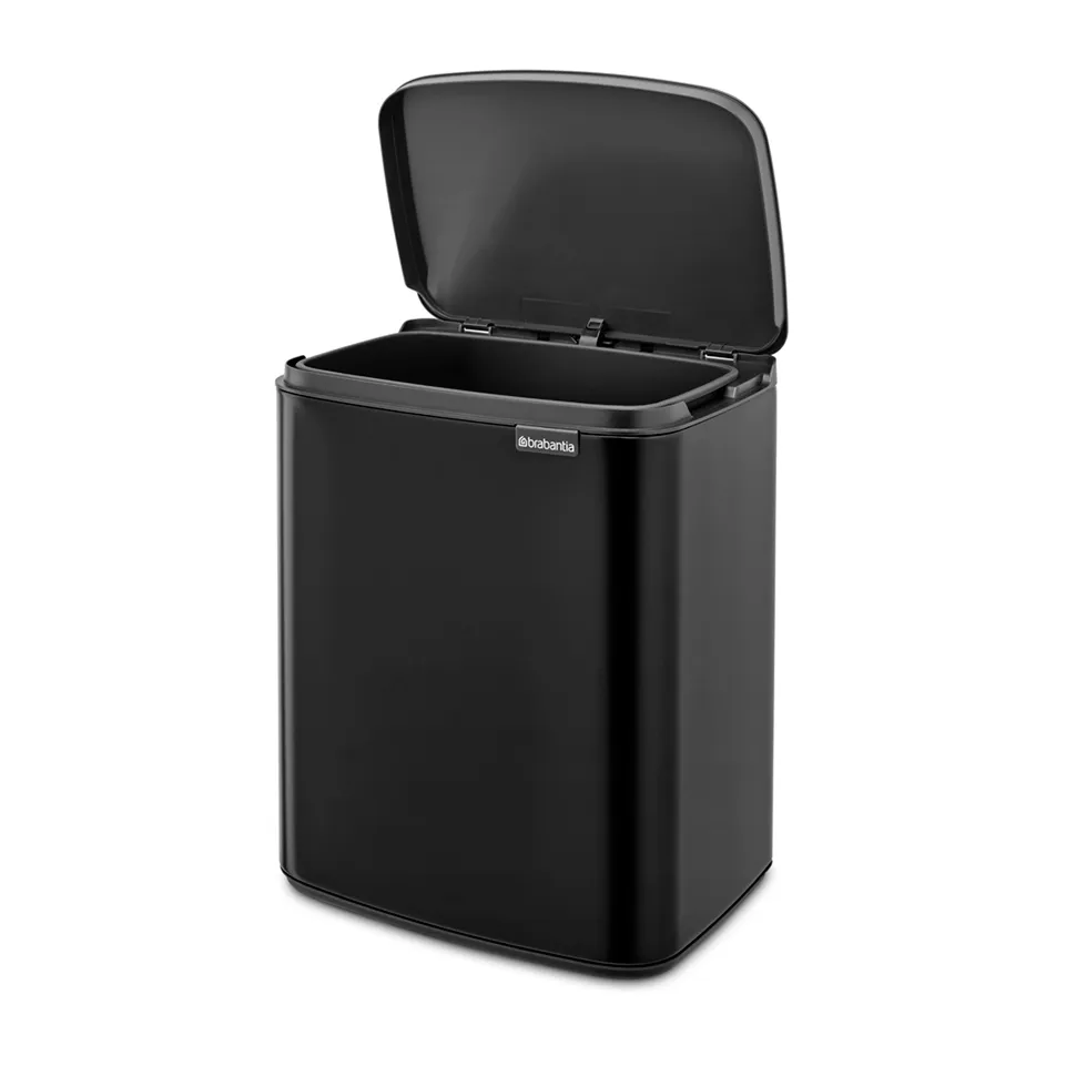 Bo waste bin 12 L, Matte black Brabantia