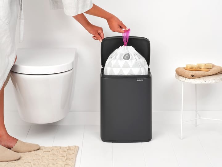 Bo waste bin 12 L, Mineral infinite grey Brabantia