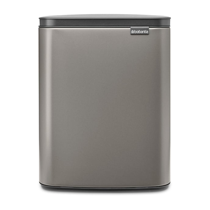 Brabantia Bo waste bin 12 L Platinum | Scandinavian Design | Laundry baskets | Black