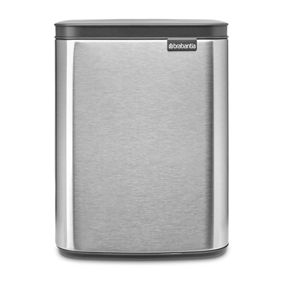Brabantia Bo waste bin 7 L Brushed steel - matte | Scandinavian Design | Pedal bins | Blue