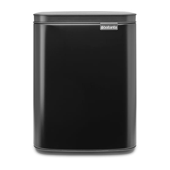 Brabantia Bo waste bin 7 L Matte black | Scandinavian Design | Pedal bins | Grey