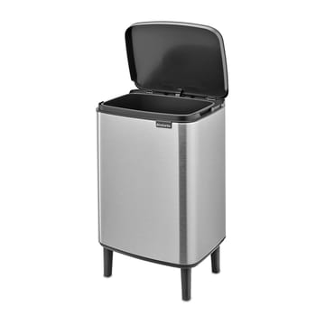 Bo waste bin high 12 L - Brushed steel - matte - Brabantia