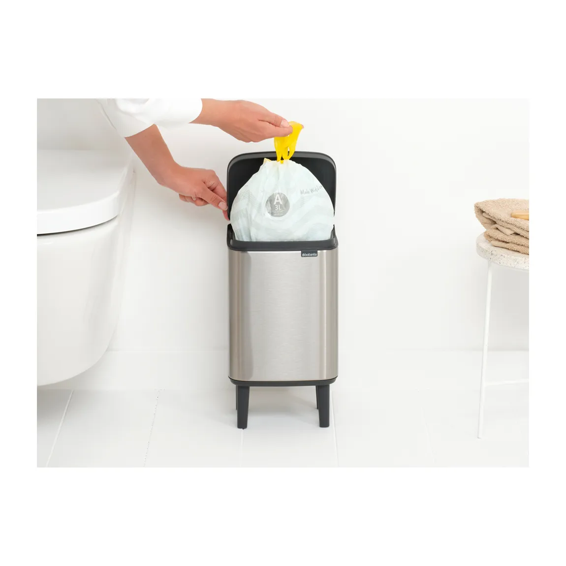 Bo waste bin high 4 L from Brabantia - NordicNest.com
