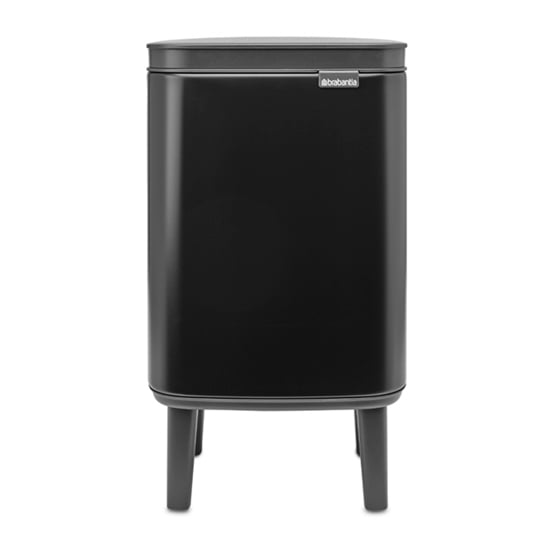 Brabantia Bo waste bin high 4 L Matte black | Scandinavian Design | Pedal bins | Black