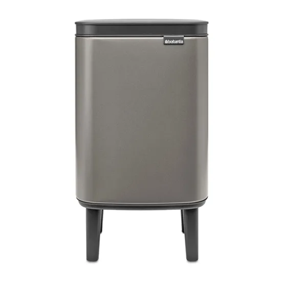 Brabantia Bo waste bin high 4 L Platinum