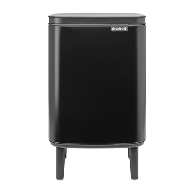 Brabantia Bo waste bin high 7 L Matte black | Scandinavian Design | Pedal bins | Black
