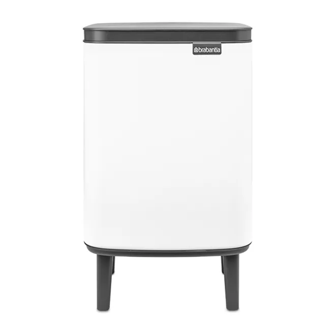 Brabantia Bo waste bin high 7 L White | Scandinavian Design | Pedal bins | White