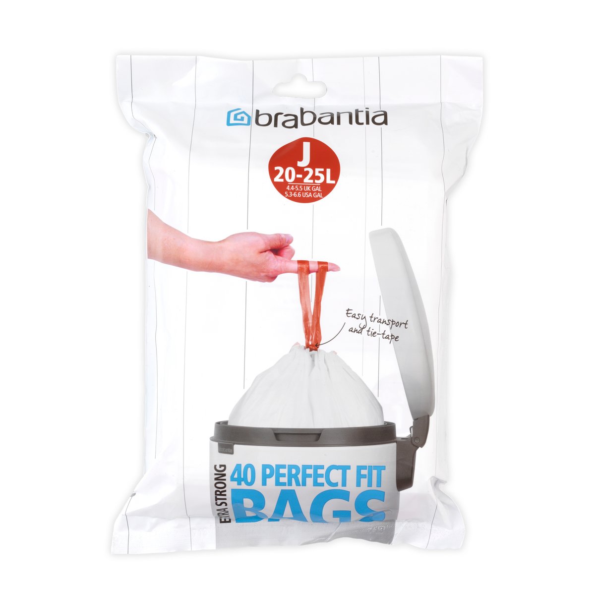 Brabantia bin liners 23 liter Bo only | Scandinavian Design | Pedal bins | White
