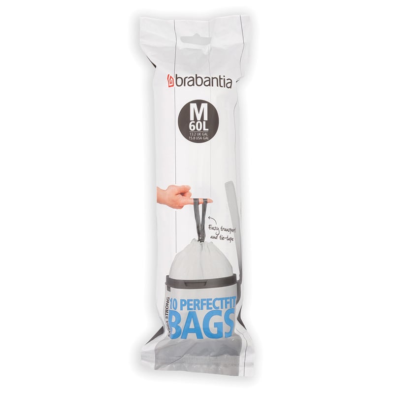 Brabantia bin liners 60 liter | Scandinavian Design | Pedal bins | White