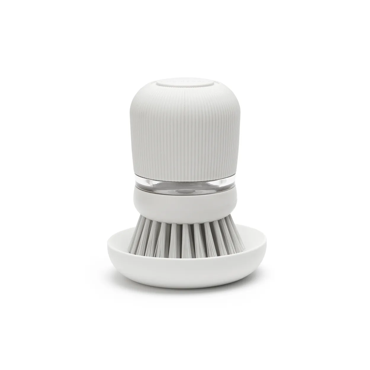 Brabantia dish soap holder with dish brush light grey