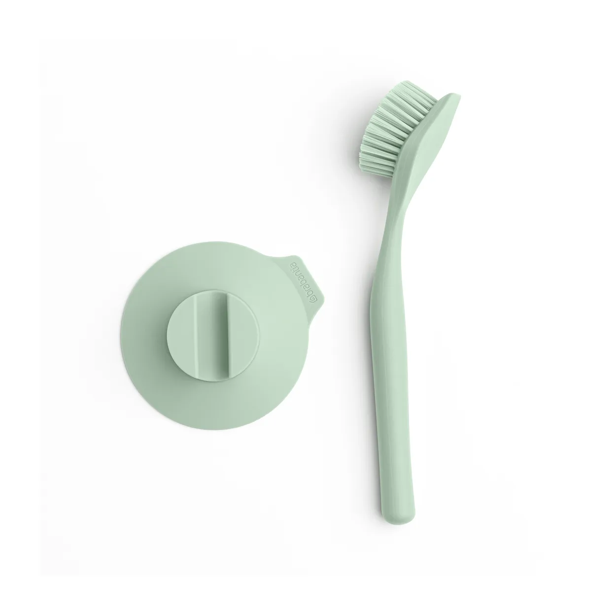 Brabantia dishbrush with suction cup Jade green | Scandinavian Design | Dishcloths & brushes | Green