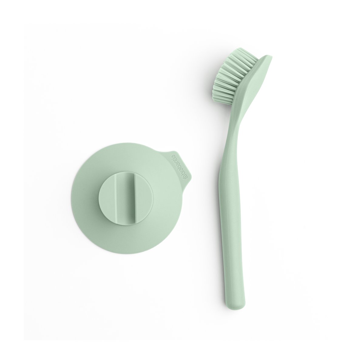 Brabantia dishbrush with suction cup Jade green | Scandinavian Design | Dishcloths & brushes | Green