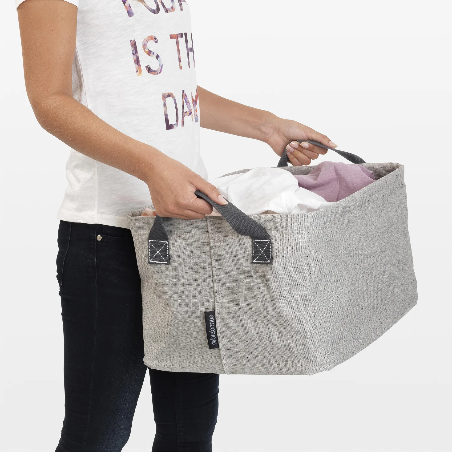 Brabantia foldable laundry basket, grey Brabantia