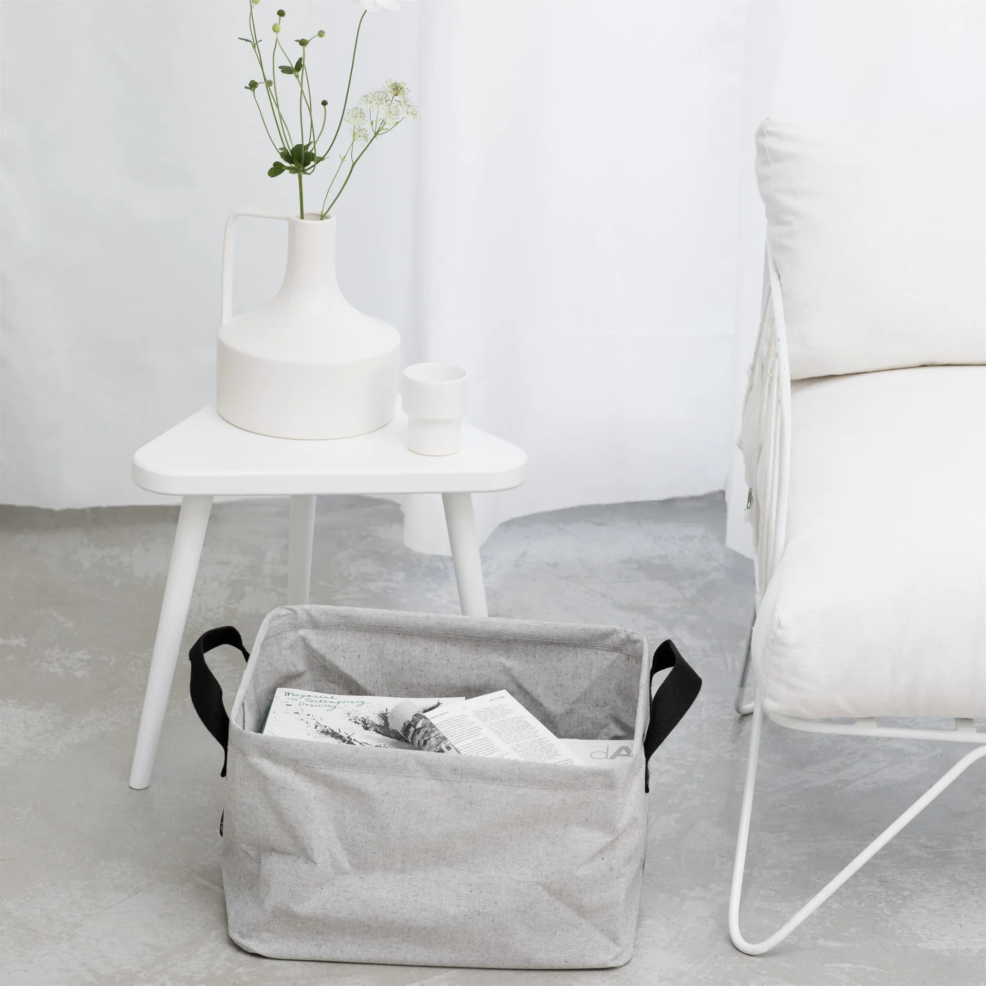 Brabantia foldable laundry basket, grey Brabantia