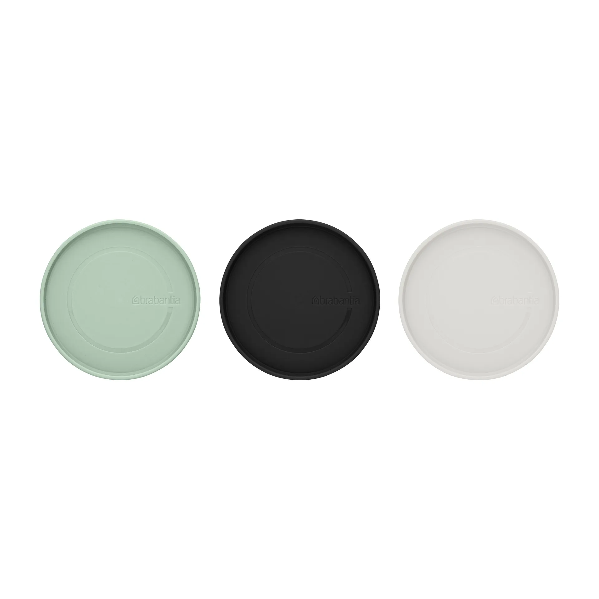 Brabantia glass jar 3-pack, Black-grey-green Brabantia