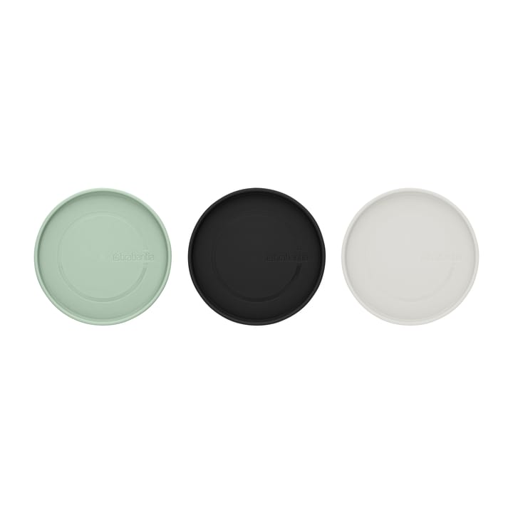 Brabantia glass jar 3-pack - Black-grey-green - Brabantia