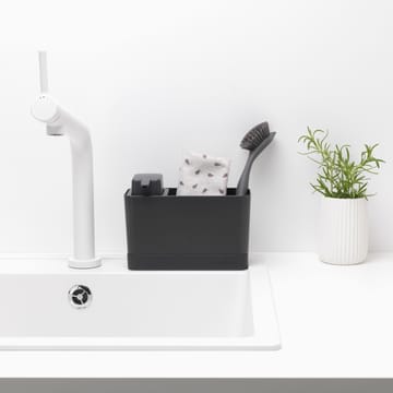 Brabantia kitchen sink organizer with soap dispenser - dark grey - Brabantia