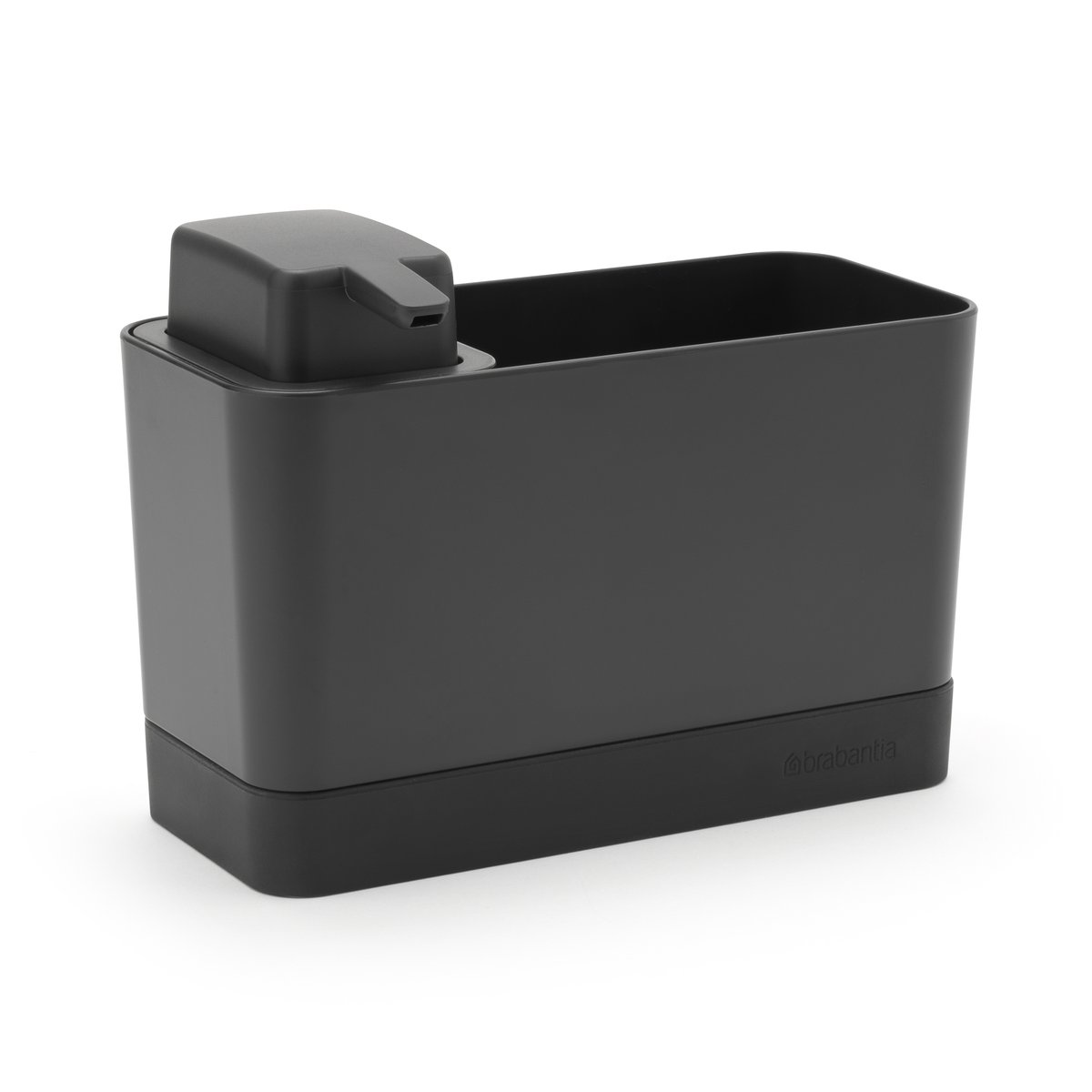 Brabantia kitchen sink organizer with soap dark grey