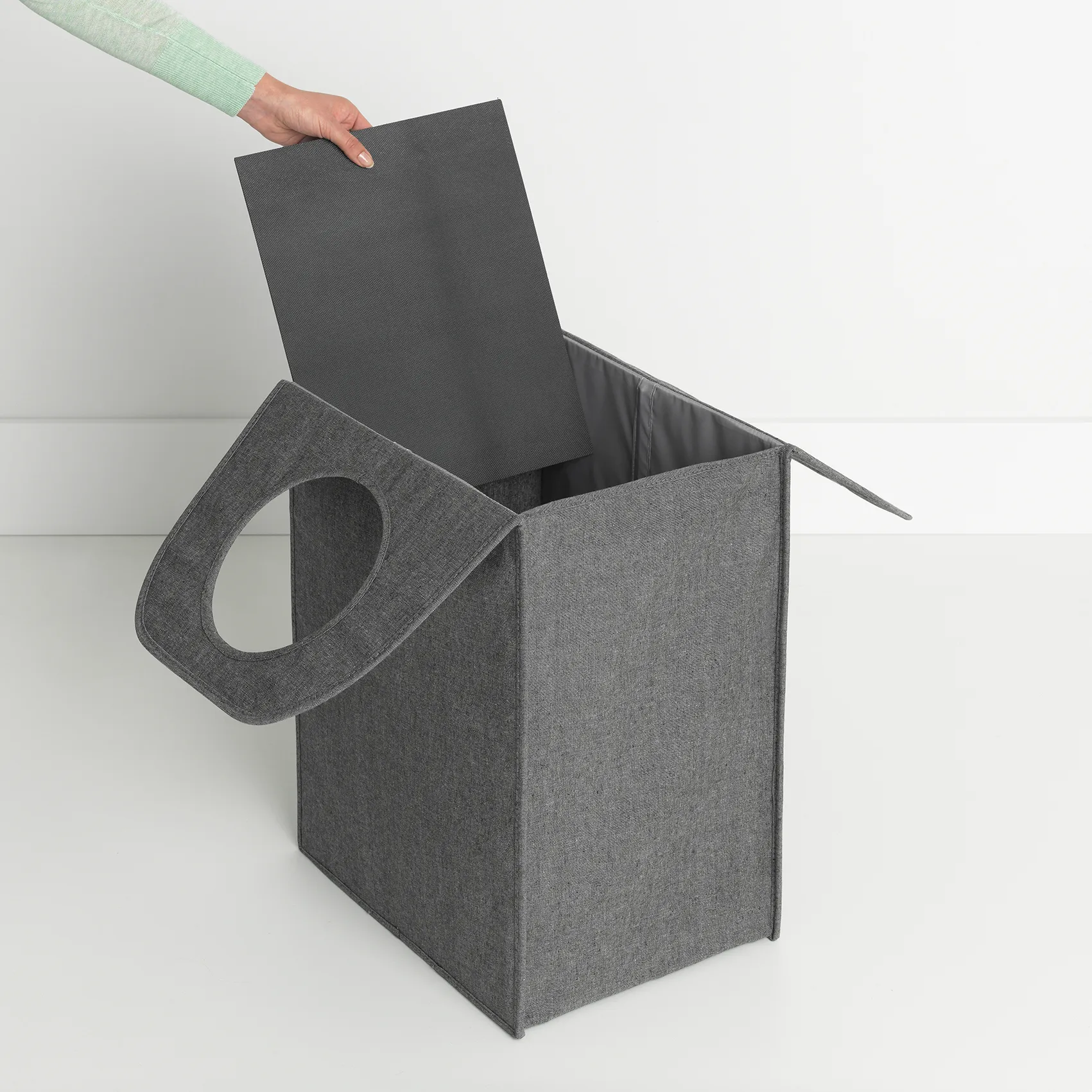 Brabantia laundry bag fabric rectangular 55 liters, dark grey Brabantia