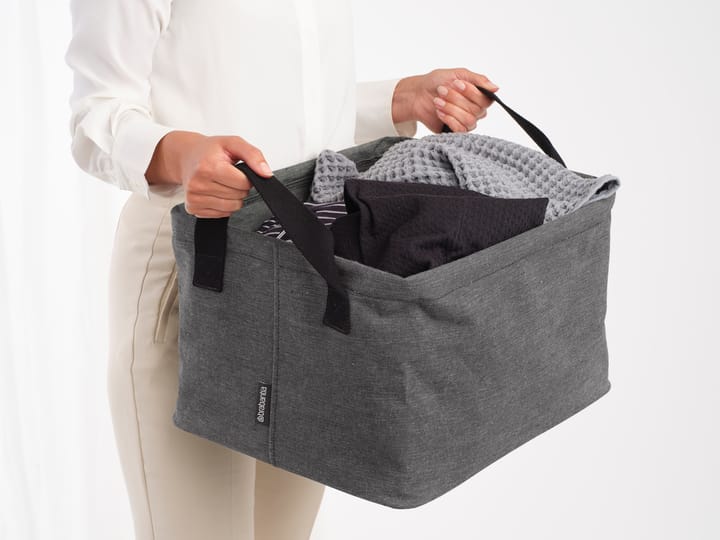 Brabantia laundry basket foldable 35 L - Pepper black - Brabantia