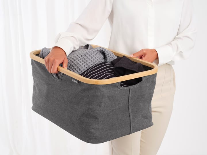 Brabantia laundry basket foldable 40 L - Pepper black - Brabantia