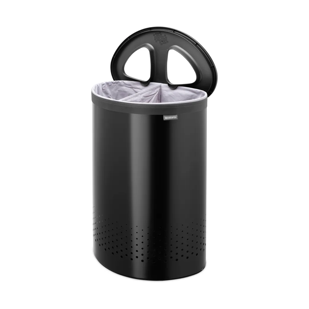 Brabantia laundry basket selector 55 L, Matte black Brabantia