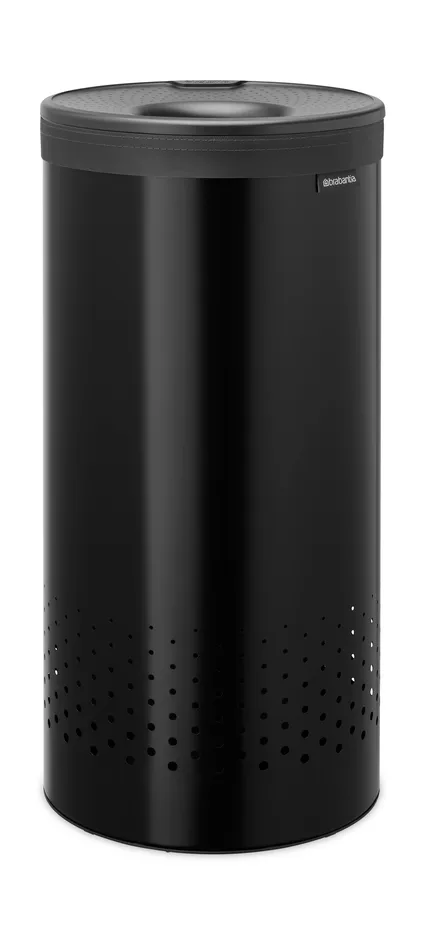 Brabantia laundry basket with plastic lid 35 L Matte black