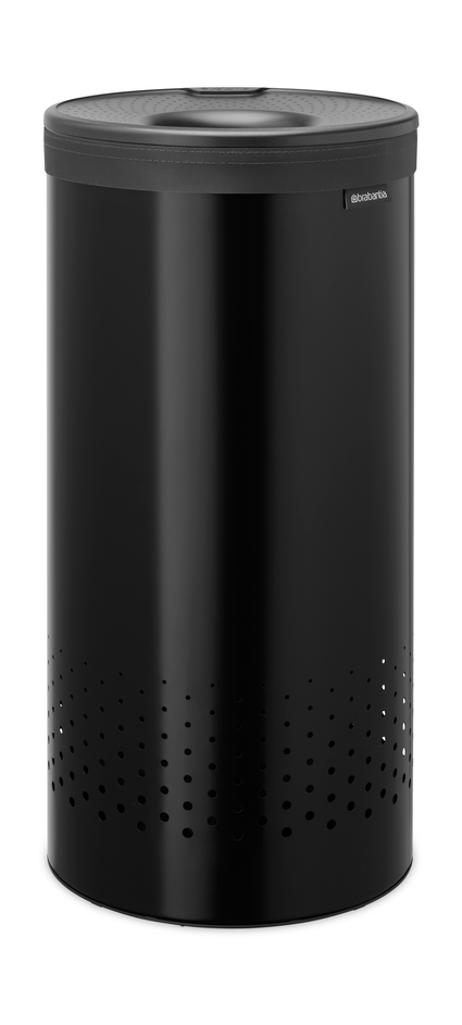Brabantia laundry basket with plastic lid 35 L Matte black
