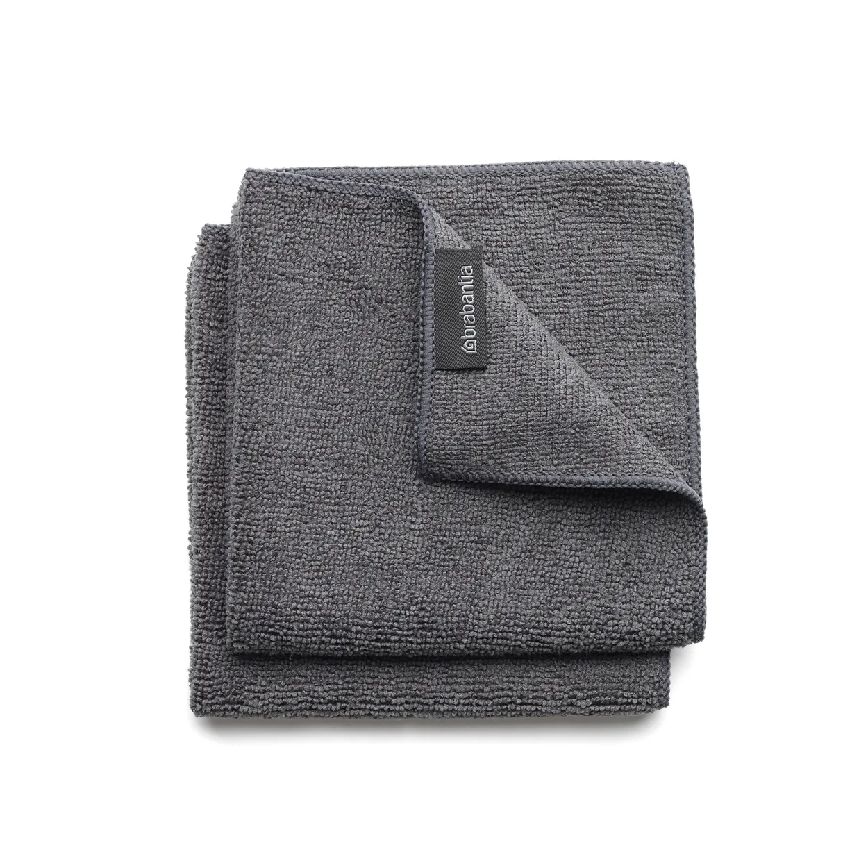 Brabantia microfiber cloth 2-pack dark grey | Scandinavian Design | Other washing & cleaning accessories | Grey