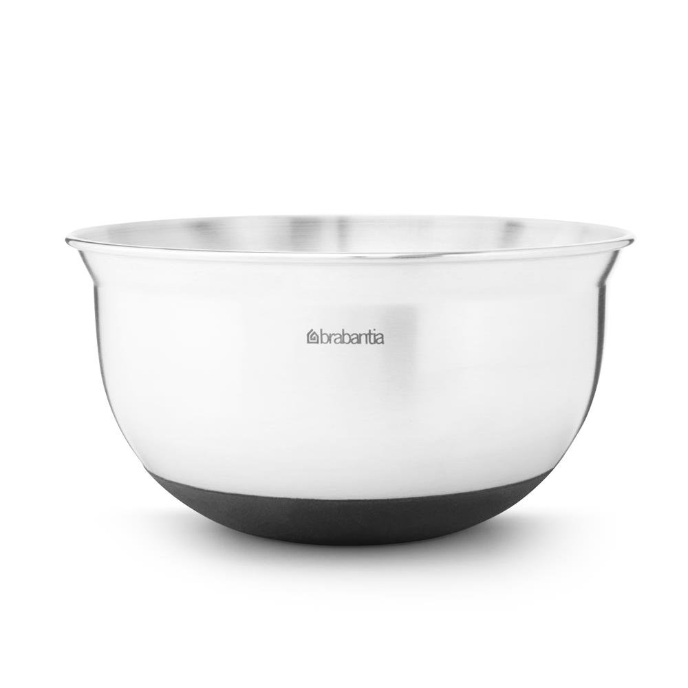 Brabantia mixing bowl black 1 l | Scandinavian Design | Mixing bowls | Silver-coloured