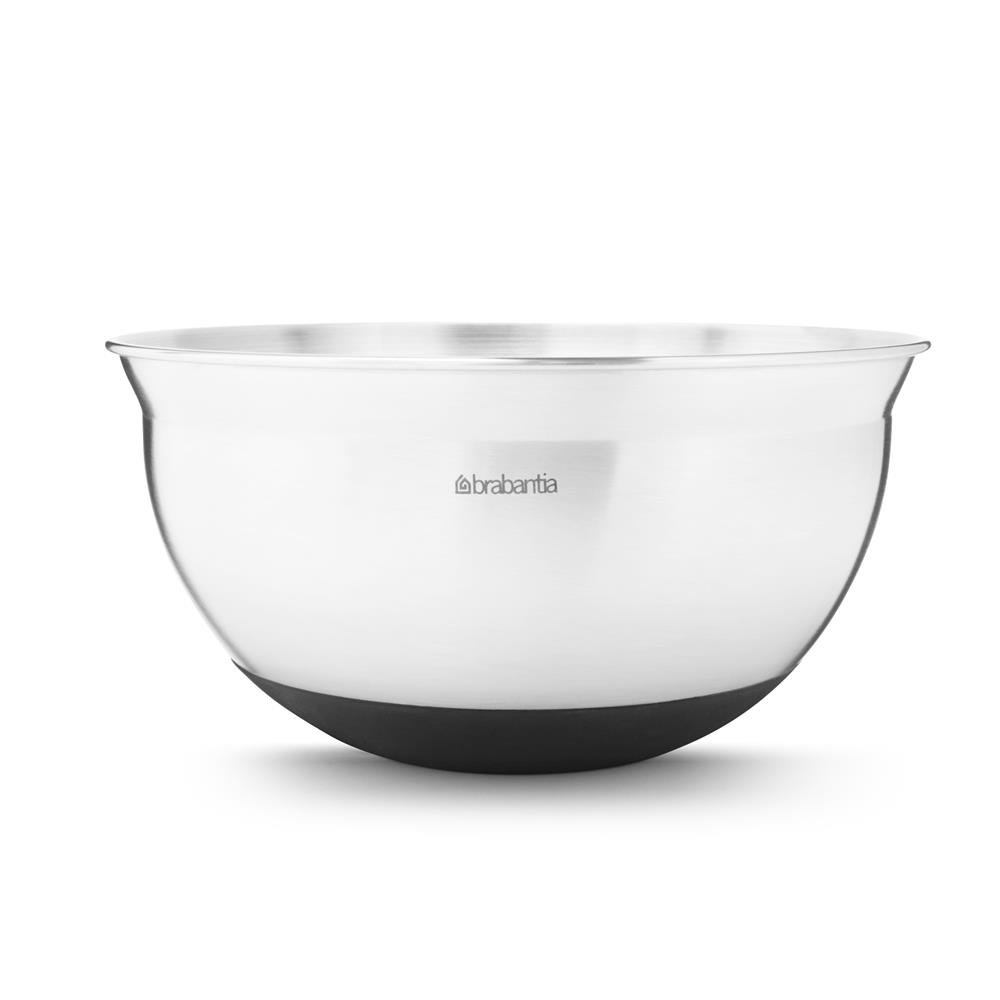 Brabantia mixing bowl black 1.6 l | Scandinavian Design | Mixing bowls | Silver-coloured