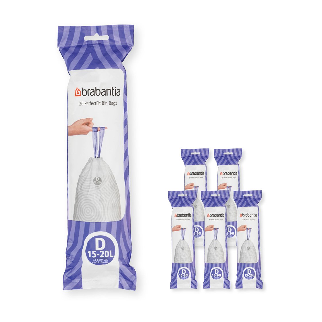 Brabantia PerfectFit bin bags 120 bags Model D. 15-20 L