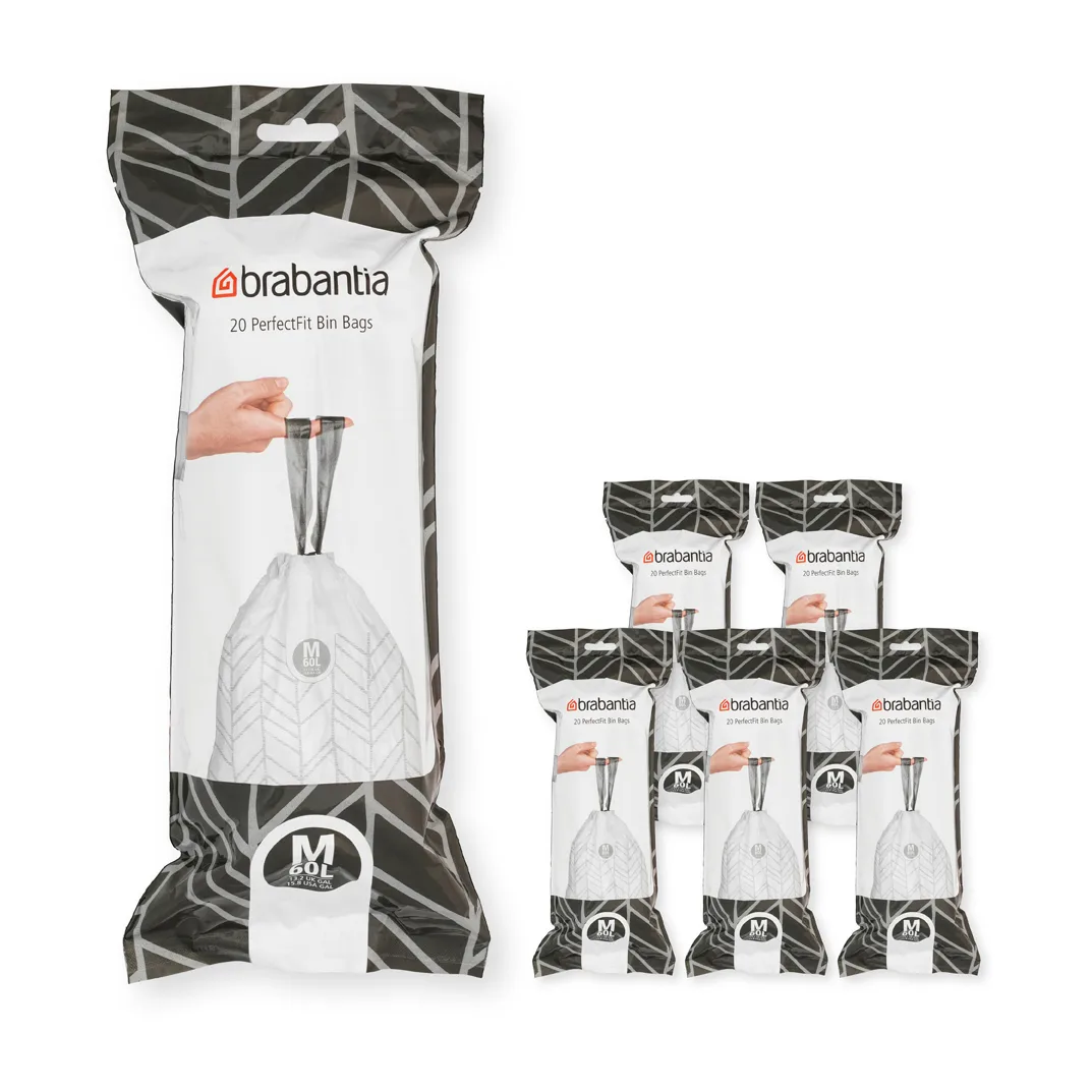 Brabantia Brabantia PerfectFit bin bags 120 bags Model M. 60 L