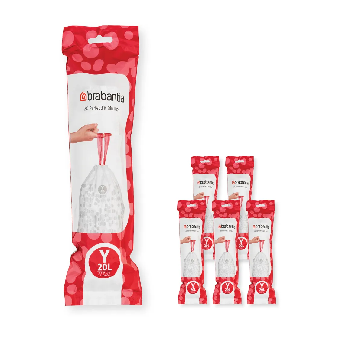 Brabantia PerfectFit bin bags 120 bags Model Y. 20 L