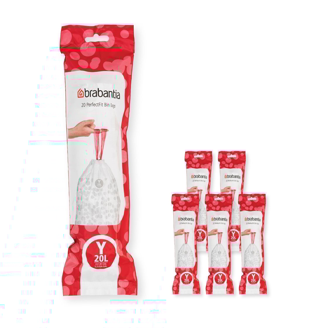 Brabantia PerfectFit bin bags 120 bags Model Y. 20 L