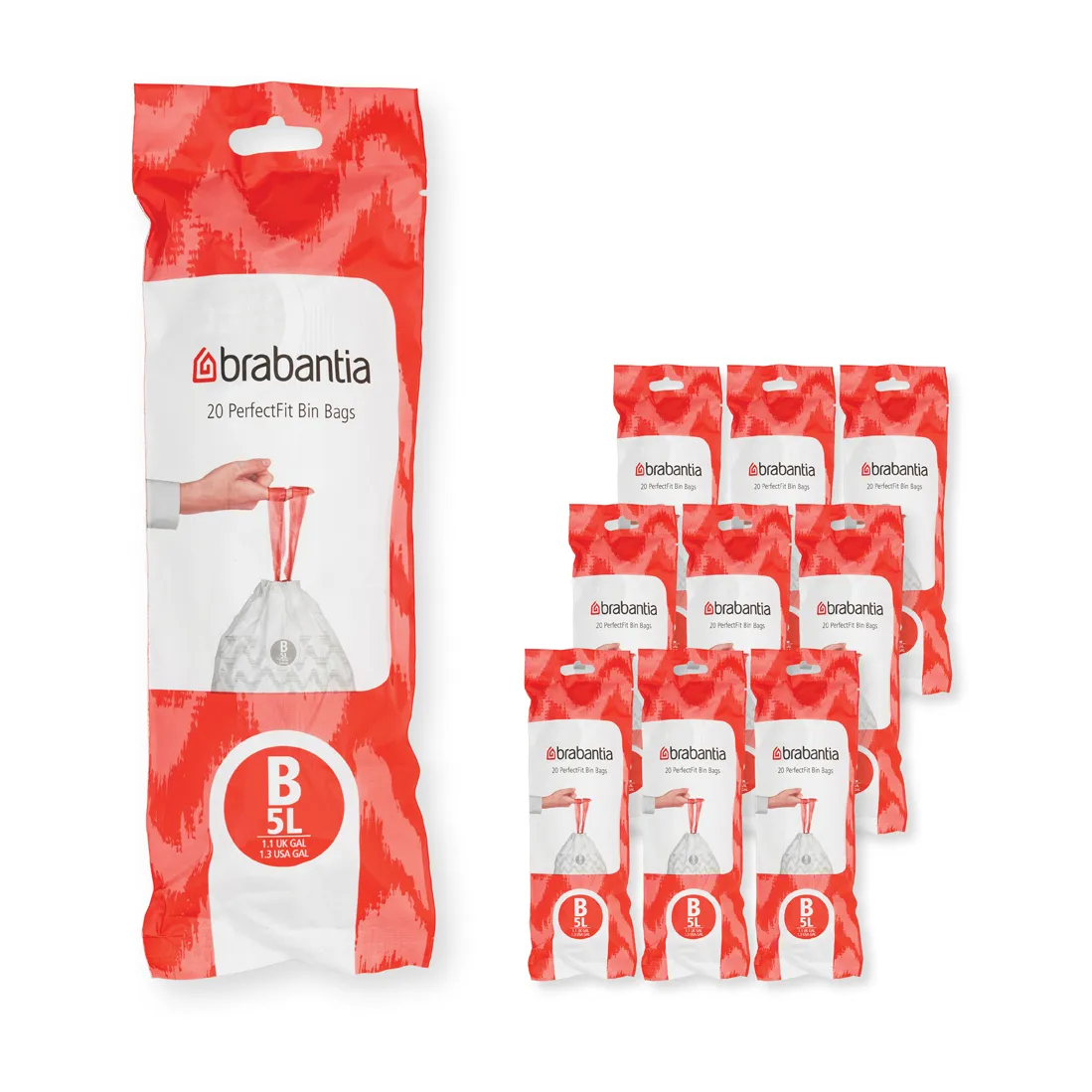 Brabantia PerfectFit bin bags 200 bags Model B. 5 L